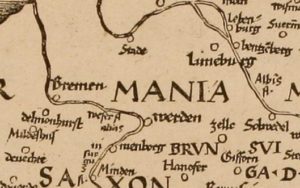 Ausschnitt einer Karte um 1513.